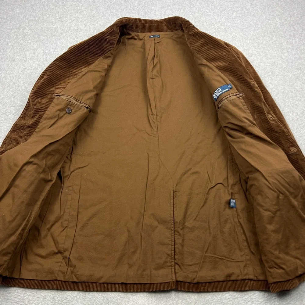 Polo Ralph Lauren Blazer Mens XL Brown Corduroy 3-Button Sport Coat Jacket
